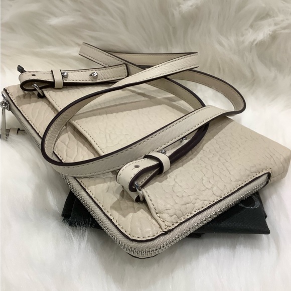 NEW 👛 Vince Camuto Tania New Cream Leather Crossbody - Picture 4 of 14
